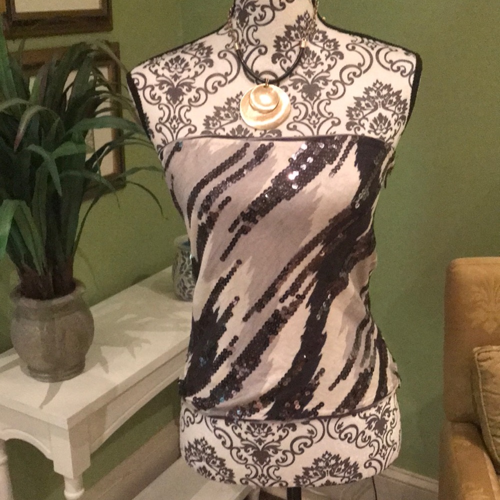 Sequin tube top